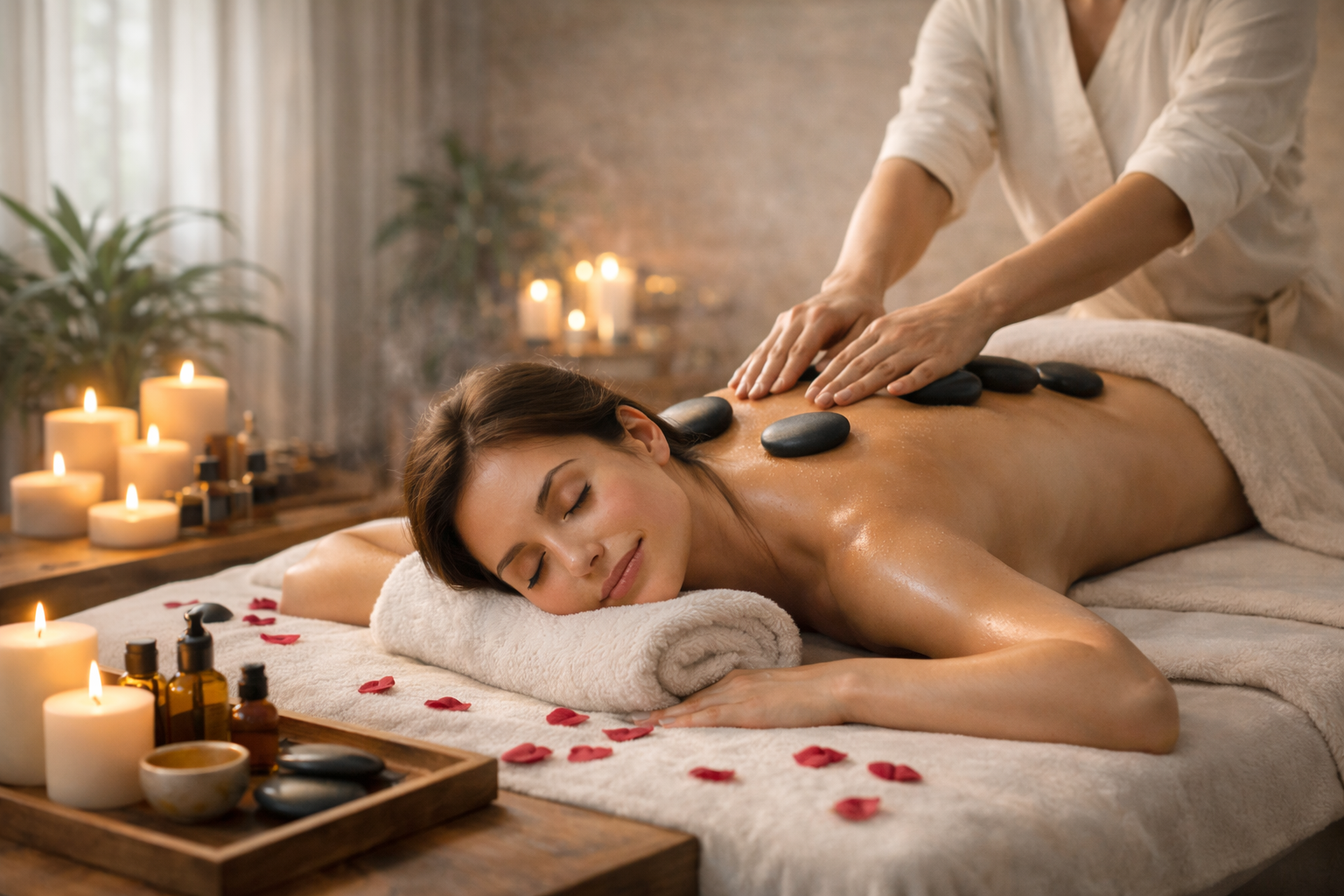 Hot stone massage therapy for stress relief in Chennai